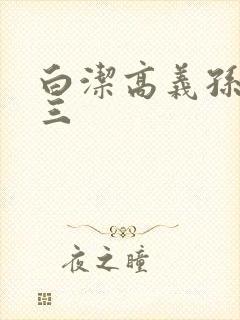 白洁高义孙倩陈三