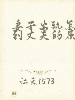 妻子出轨怎么得到丈夫的原谅封面