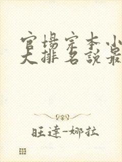 官场完本小说十大排名说最新排名