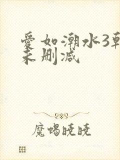 爱如潮水3韩国未删减