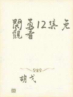 闵勇12集免费观看