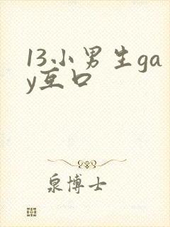 13小男生gay互口封面