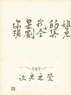 你是我的姐妹电视剧全集免费看封面