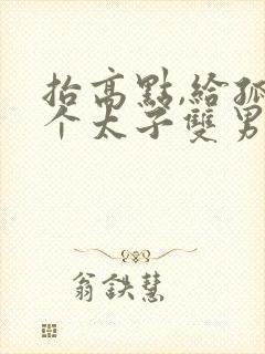 抬高点,给孤生个太子双男主小说