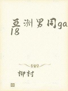 亚洲男同gay18封面