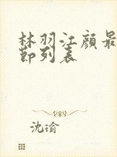 林羽江颜最新章节列表