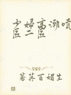 少妇高潮喷水一区二区