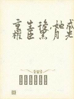 重生后,她成了权臣黑月光原著封面