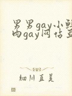 男男gay小鲜肉gay网站亚洲