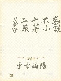 《二十不惑》周寻原著小说