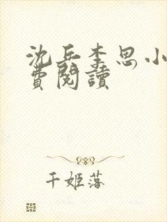 沈兵李思小说免费阅读