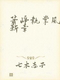 萧峥执掌风云最新章