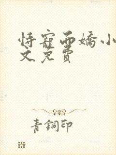 恃宠而娇小说全文免费