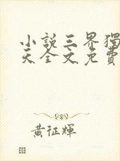 小说三界独尊犁天全文免费