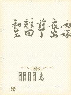 和离前夜,她重生回了出嫁前无弹窗