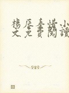 杨辰秦惜小说全文免费阅读完整版