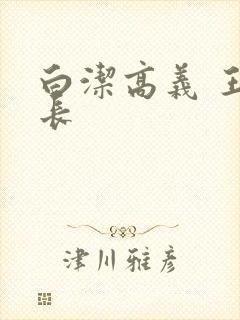 白洁高义 王局长封面