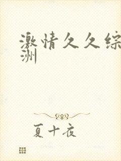 激情久久综合亚洲