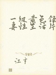 一级黄色录像夫妻性生活片