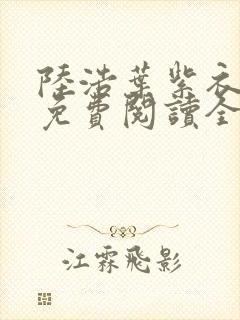 陆浩叶紫衣小说免费阅读全文