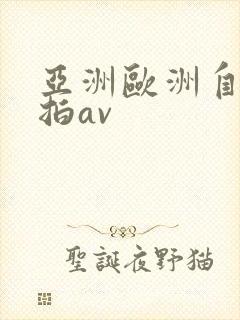 亚洲欧洲自拍偷拍av
