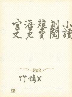 官海规则小说全文免费阅读