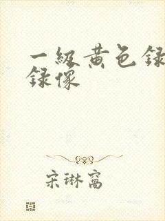 一级黄色录像色录像