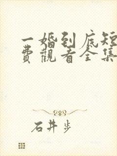 一婚到底短剧免费观看全集高清