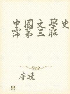 中国文学史袁行霈第三版