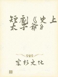 短剧《史上最强太子爷》