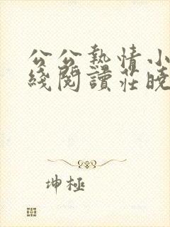 公公热情小说在线阅读庄晓慧全文
