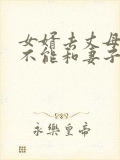 女婿去丈母娘家不能和妻子睡在一起吗封面