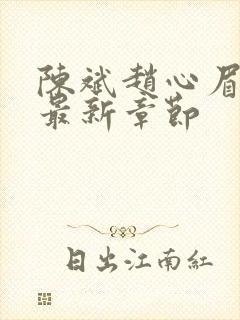 陈斌赵心眉小说最新章节封面