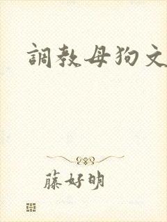 调教母狗文h