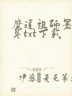 魔道祖师墨香铜臭txt下载封面