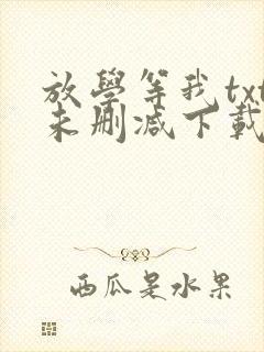 放学等我txt未删减下载