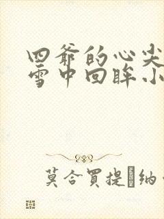 四爷的心尖宠妃雪中回眸小说的免费阅读