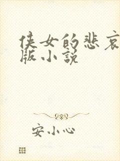 侠女的悲哀改编版小说封面