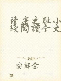 靖康之耻小说在线阅读全文