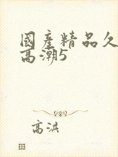 国产精品久久久高潮5