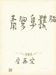 丰胸自体脂肪费用多少钱