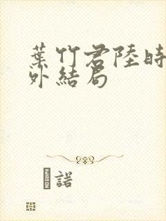 叶竹君陆时琛番外结局