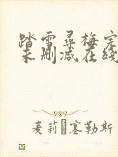 踏雪寻梅完整版未删减在线免费观看