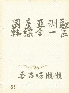 国产亚洲欧美日韩综合一区