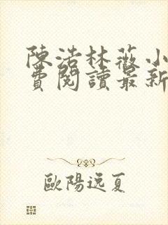 陈浩林薇小说免费阅读最新章节更新