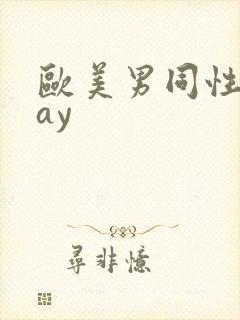 欧美男同性恋gay