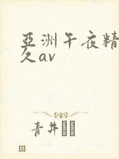 亚洲午夜精品久久av