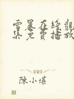 雪暴在线观看全集免费播放