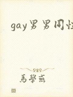 gay男男同性