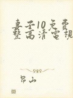 妻子10免费完整高清电视剧看